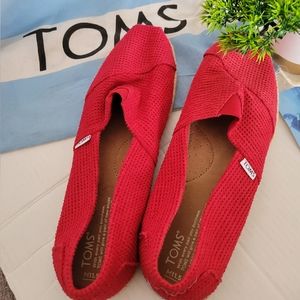 Toms flat loafers  👟 size 11.5 canvas 👌